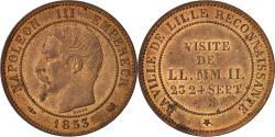 World Coins - France, Token, Chamber of Commerce, Visite de Napoléon III à Lille, 1853