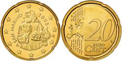 World Coins - San Marino, 20 Euro Cent, 2008, BE, , Brass, KM:483