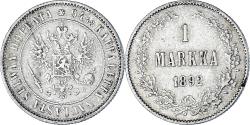 World Coins - Coin, Finland, Alexander III, Markka, 1892, Helsinki, , Silver, KM:3.2