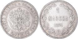 World Coins - Coin, Finland, Alexander II, Markka, 1874, Helsinki, , Silver, KM:3.2