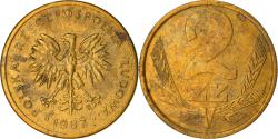 World Coins - Coin, Poland, 2 Zlote, 1987, Warsaw, , Brass, KM:80.2