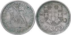 World Coins - Portugal, 2-1/2 Escudos, 1980, Copper-nickel, , KM:590