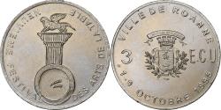 World Coins - France, 3 Ecu, Roanne, 1995,