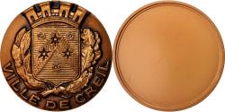 World Coins - France, Medal, Ville de Creil, Politics, Society, War, , Bronze