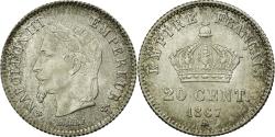 World Coins - Coin, France, Napoleon III, Napoléon III, 20 Centimes, 1867, Strasbourg