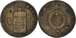 World Coins - Coin, France, 2 sols aux balances daté, 2 Sols, 1793, Lille, , Bronze