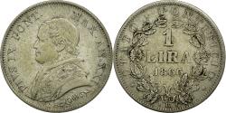 World Coins - Coin, ITALIAN STATES, PAPAL STATES, Pius IX, Lira, 1866, Roma,