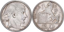 World Coins - Belgium, Régence Prince Charles, 50 Francs, 50 Frank, 1951, Brussels, Silver