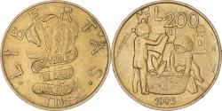 World Coins - Coin, San Marino, 200 Lire, 1995, Rome, , Aluminum-Bronze, KM:329