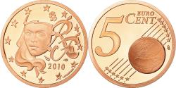 World Coins - France, 5 Euro Cent, 2010, BE, , Copper Plated Steel, KM:1284