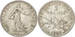 World Coins - Coin, France, Semeuse, 2 Francs, 1904, , Silver, KM:845.1, Gadoury:532