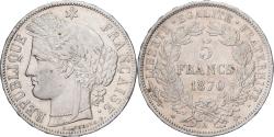 World Coins - France, 5 Francs, Cérès, 1870, Paris, Silver, , Gadoury:743, KM:819