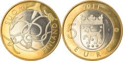 World Coins - Finland, 5 Euro, Provinces - Tavastia, 2011, Vantaa, , Bi-Metallic, KM:161