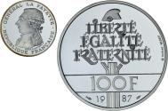 World Coins - Coin, France, 100 Francs, 1987, BE, , Silver, KM:962a, Gadoury:902