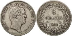 World Coins - Coin, France, Louis-Philippe, 5 Francs, 1831, Bordeaux, , Silver