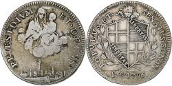 World Coins - Cispadane Republic, 5 Paoli, 1/2 Scudo, 1796, Bologna, Silver,