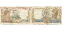 World Coins - France, 50 Francs, Cérès, 1939, 1939-03-30, F(12-15), Fayette:18.24, KM:85b