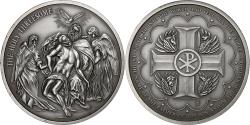 World Coins - France, Medal, The Holy Threesome, Silver Plated Copper,