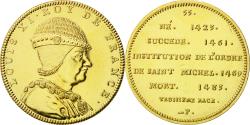 World Coins - France, Medal, Les Rois de France, Louis XI, , Copper-Nickel Gilt