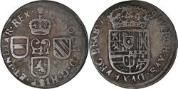 World Coins - Coin, Spanish Netherlands, BRABANT, Charles II, Liard, 12 Mites, 1691, Brabant