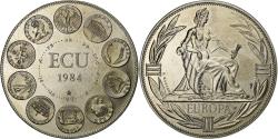 World Coins - France, Medal, Ecu Europa, Europe Assise, 1984, Copper-nickel,