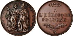 World Coins - France, Medal, Louis Philippe Ier, A l'Héroïque Pologne, 1831, Barre
