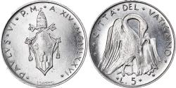 World Coins - Coin, VATICAN CITY, Paul VI, 5 Lire, 1976, Roma, , Aluminum, KM:118