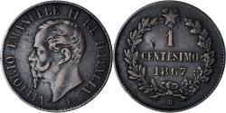 World Coins - Coin, Italy, Vittorio Emanuele II, Centesimo, 1867, Milan, , Copper