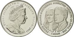 World Coins - Coin, Falkland Islands, Elizabeth II, Crown, 2011, Pobjoy Mint,