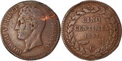 World Coins - Coin, Monaco, Honore V, 5 Centimes, Cinq, 1837, Monaco, , Cast Brass