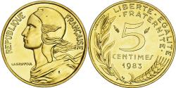 World Coins - Coin, France, Marianne, 5 Centimes, 1983, Paris, série FDC,