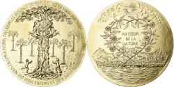 World Coins - France, Medal, Voeux, Au coeur de la Nature, 1982, Bronze Florentin, Lay,