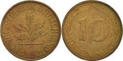 World Coins - Coin, GERMANY - FEDERAL REPUBLIC, 10 Pfennig, 1992, Berlin, , Brass