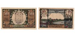 World Coins - Banknote, Germany, Frose, 50 Pfennig, lac 1921-06-27, UNC(63) Mehl:398.3a