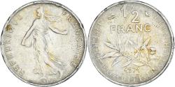 World Coins - Coin, France, 1/2 Franc, 1971