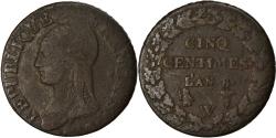 World Coins - Coin, France, Dupré, 5 Centimes, AN 8, Lille, , Bronze, KM:640.11