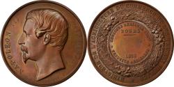 World Coins - France, Medal, Napoléon III, Concours Agricole de Bourg, 1859, Caqué,