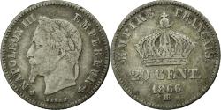 World Coins - Coin, France, Napoleon III, Napoléon III, 20 Centimes, 1866, Strasbourg