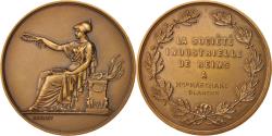 World Coins - France, Medal, La Société Industrielle de Reims, Business & industry, XXth