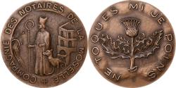 World Coins - France, Token, Compagnie des Notaires de la Moselle, Bronze,