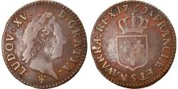 World Coins - Coin, France, Louis XV, Demi sol à la vieille tête, 1/2 Sol, 1769, Reims
