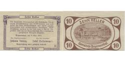 World Coins - Banknote, Austria, Brunnenthal, 10 Heller, ferme 1920 UNC(63) Mehl:FS 111a