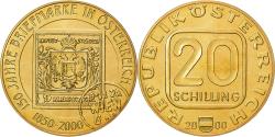 World Coins - Austria, 20 Schilling, Austrian stamps, 2000, Vienna, Aluminum-Nickel-Bronze