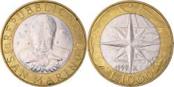 World Coins - Coin, San Marino, 1000 Lire, 1999, Rome, , Bi-Metallic, KM:395