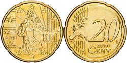 World Coins - France, 20 Euro Cent, 2010, Paris, BU, , Nordic gold, KM:1411