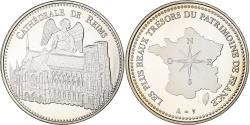 World Coins - France, Medal, Trésors du Patrimoine, Cathédrale de Reims, n.d.