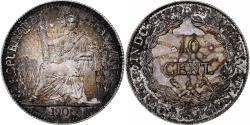 World Coins - FRENCH INDO-CHINA, 10 Cents, 1900, Paris, Silver, , KM:9