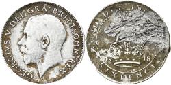 World Coins - Great Britain, George V, 6 Pence, 1918, Silver, , KM:815