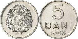 World Coins - Romania, 5 Bani, 1966, Nickel Clad Steel, , KM:92