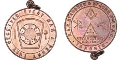 World Coins - Canada, Token, Masonic, Toronto, St Andrew et St John, Chapter Penny,